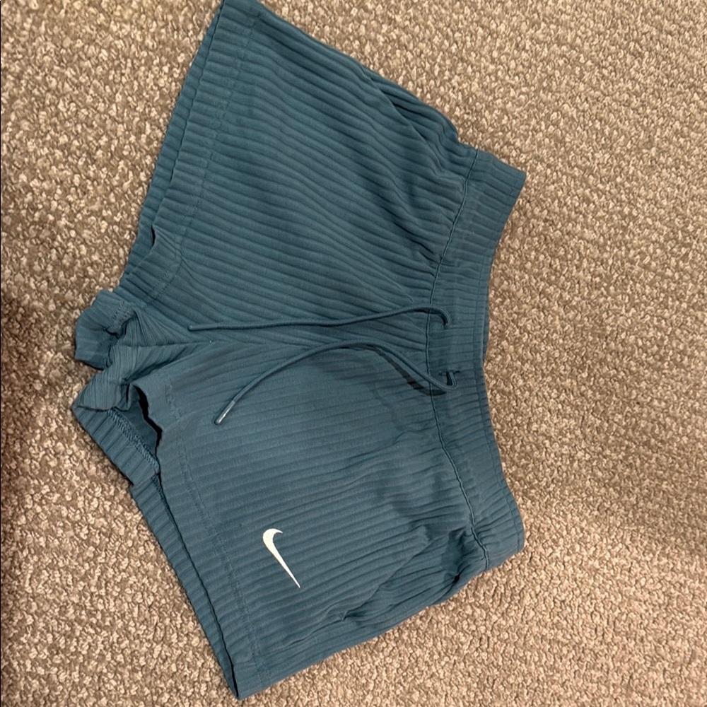 Nike Dark Teal Ribbed Shorts